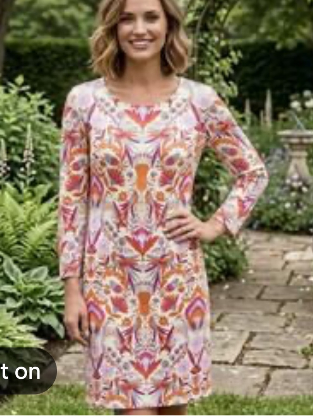 J. McLaughlin Catalina Exotic Bird Flower Print Dress, Size L - Picture 2 of 12